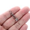 Metal With Interlock Tool Fishing Line Connector Hanging Snap Swivels Solid Rings Fishing Pins