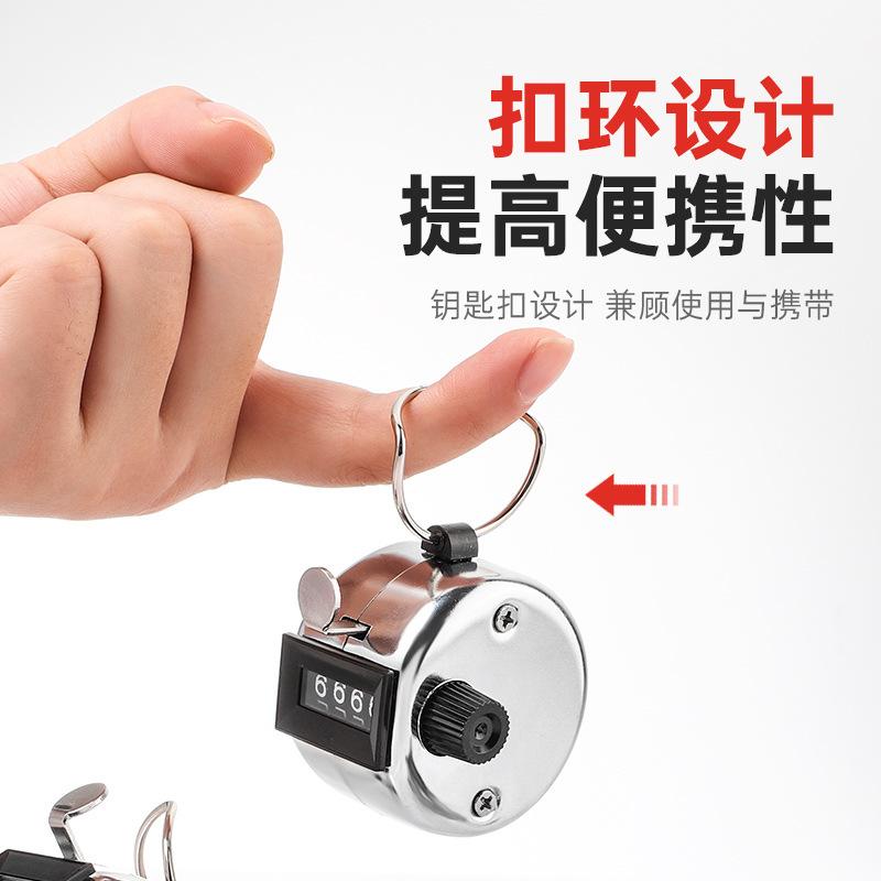 Presă manuală mecanică 0-9999 puncte contor metalic din oțel inoxidabil argintiu numărătoare trafic