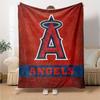 Los Angeles Angels Print Flannel Blanket High Quality Warm Comfortable Cover for All Seasons Perfect for Gifts Home Decor