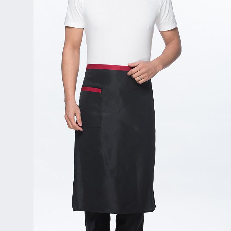 Men's Dirt-Resistant Custom-Printed Half-Waist Kitchen Apron