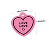 50pcs Heart Shaped Cards Valentine's Day Tags Pink Paper Hanging Decoration Gift Labels DIY Crafts Cake Decor Tag