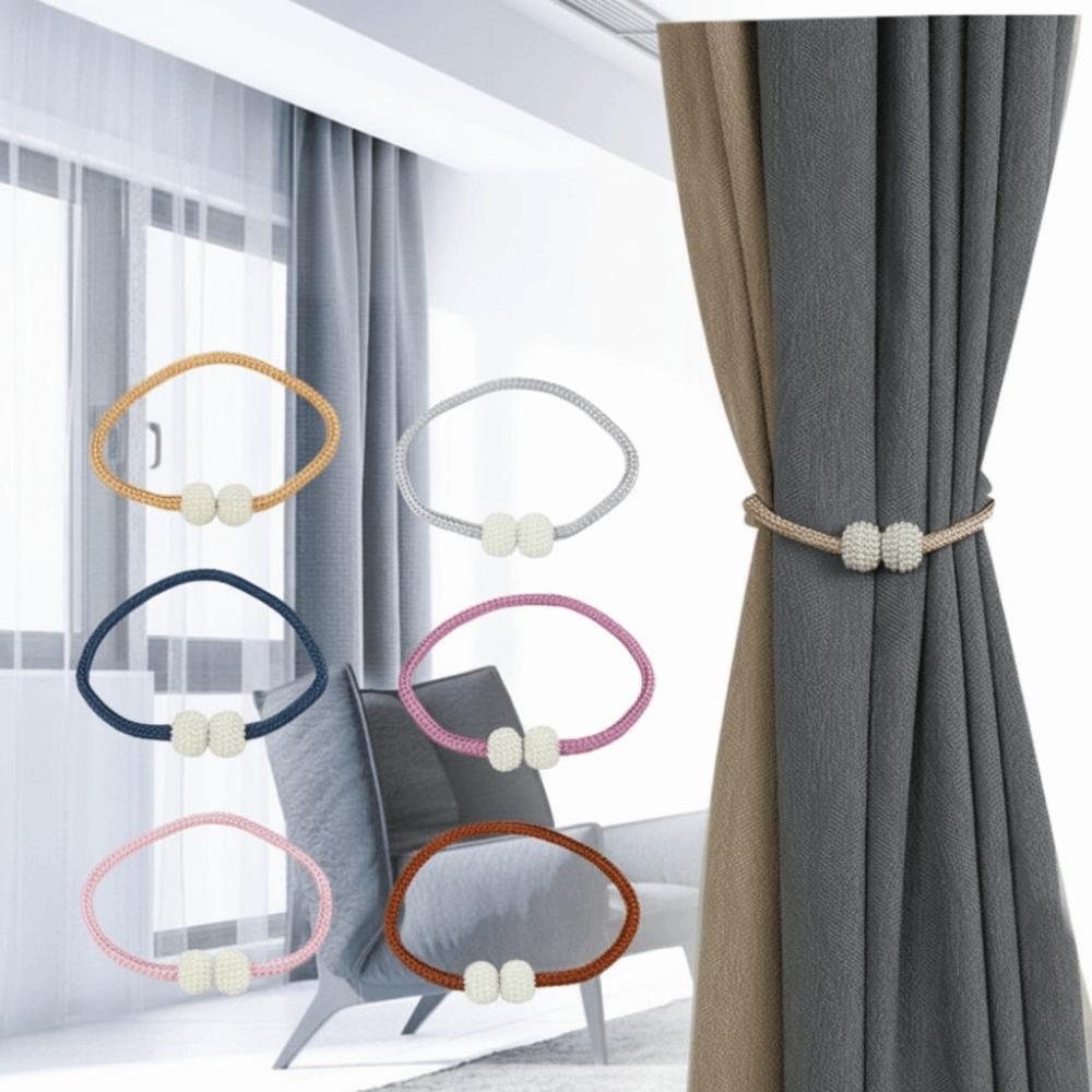 No-drill Pearl Magnetic Curtain Clip Elegant Tie Back Buckle Curtain Holders Living Room