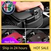 Pegatinas para Coche Para Caja Reposabrazos de Coche Alfa Romeo Alfombrilla Guardar Ordenar Cojín Almohadilla Protectora Para Alfa Romeo giulia stelvio giulietta 1