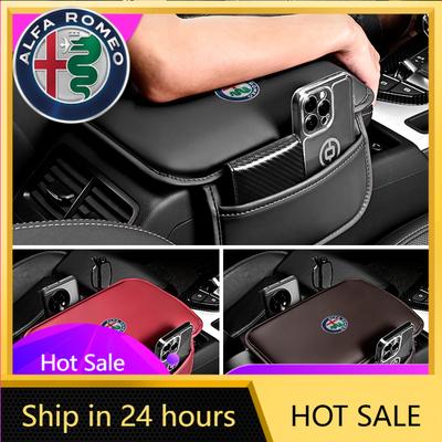 Pegatinas para Coche Para Caja Reposabrazos de Coche Alfa Romeo Alfombrilla Guardar Ordenar Cojín Almohadilla Protectora Para Alfa Romeo giulia stelvio giulietta 1
