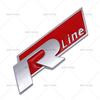 RUNTB1 VW 2026 Hot 3D Metal R Line Logo Rline Car Emblem Badge Sticker Trunk Decals For Volkswagen Polo Passat Sagitar Magotan Jetta Be