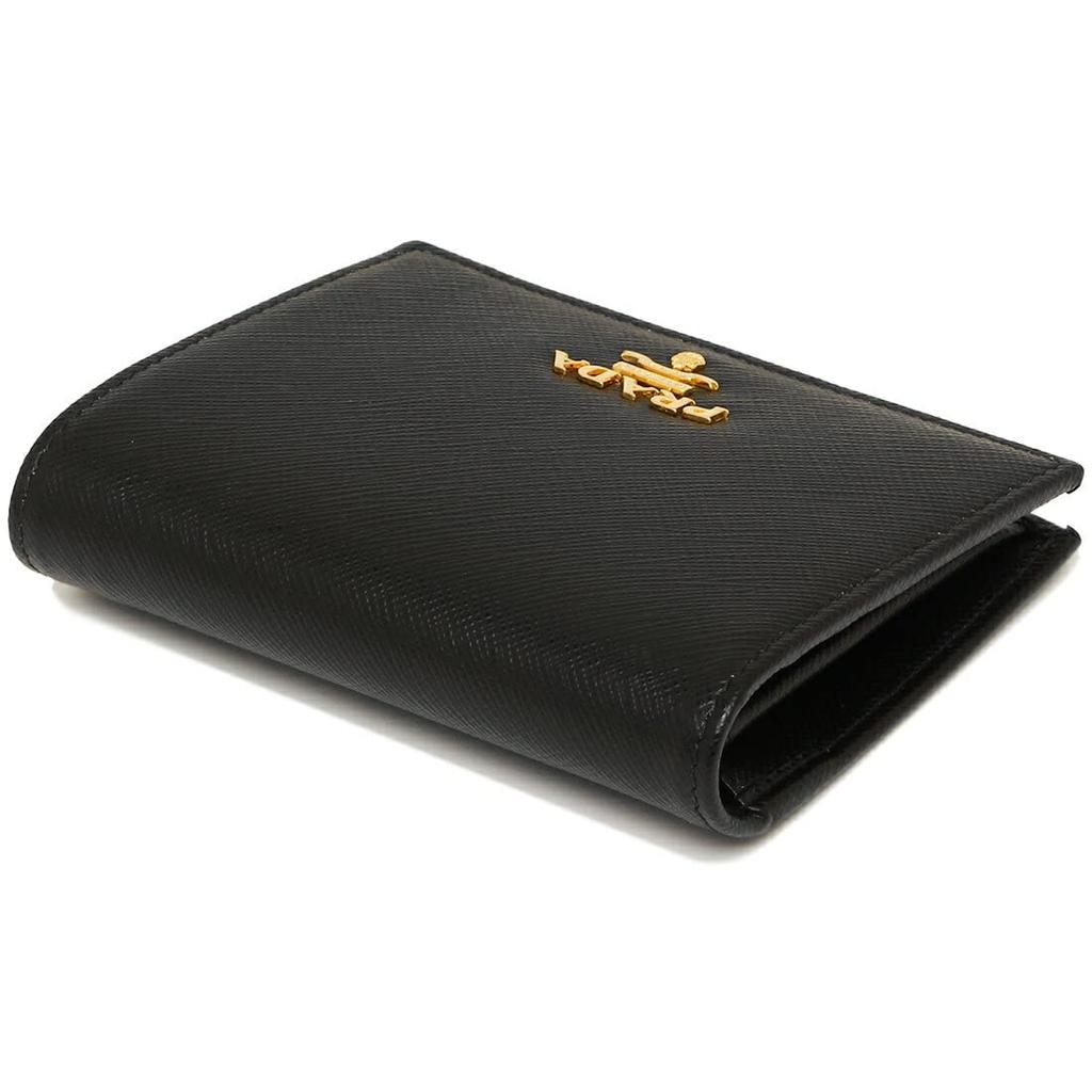 Wallet 1MV204 QWA F0002 Bifold Wallet Plain NERO Black [Prada] Women's [Item]