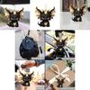 Car Decor Acrylic Flat Surface Black Dragon Pendant With Cartoon Style For Vehicle Interior Enhancement