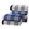 Premium Cotton Plaid Towel: Soft Gauze Front & Terry Loop Back, Perfect for Face Washing & Business Gifts