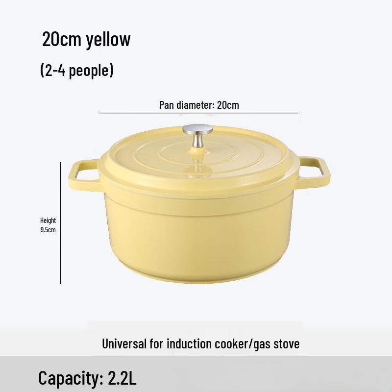 

Zhishi Thickened Ceramic Double Handle Stew Pot