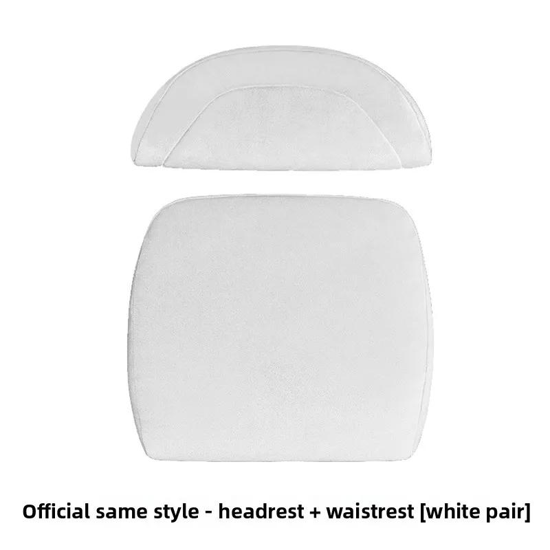 Car Sticker For Tesla Model 3 Model Y Official Headrest Waist Backrest Cushion Rebound Fur Car Pillow Neck Protection Car Sticke