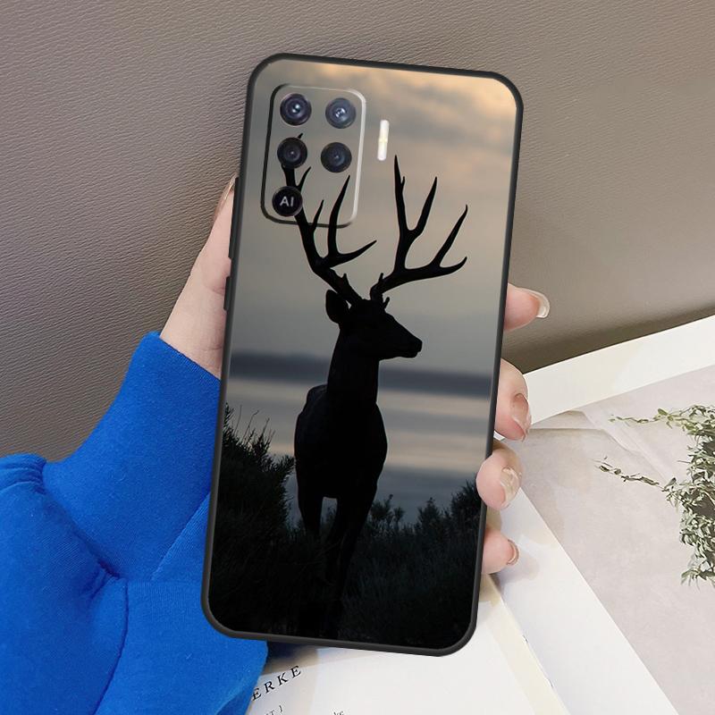 Deer Hunting Camo Case For Oppo A77 A57 A17 A60 A80 A40 A74 A54 A94 A78 A98 A18 A38 A58 A96 A76 A16 A15 A5 Pro