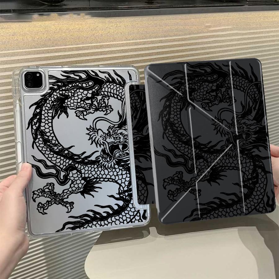 

Крута C-китайський Дракон Y-складний Тримач Чохол Кейс для Планшета Для iPad Air 4 5 M3 M2 1 2 M4 11дюймів Pro 2025 Pro 11-го 10-го 9-го 8-го 7-го iPad 11th 2025 A16