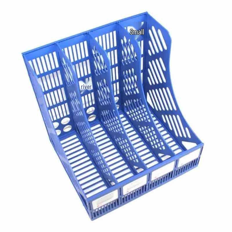 Vierfächiger A4 Kunststoff-Aktenhalter und Schreibtischorganizer