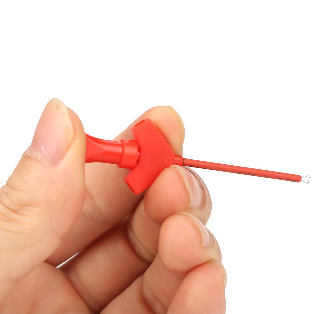 P5003 10pcs Mini Grabber Test Probe Hook for SMD IC Test Clips Jumper Logic Analyze Accessories