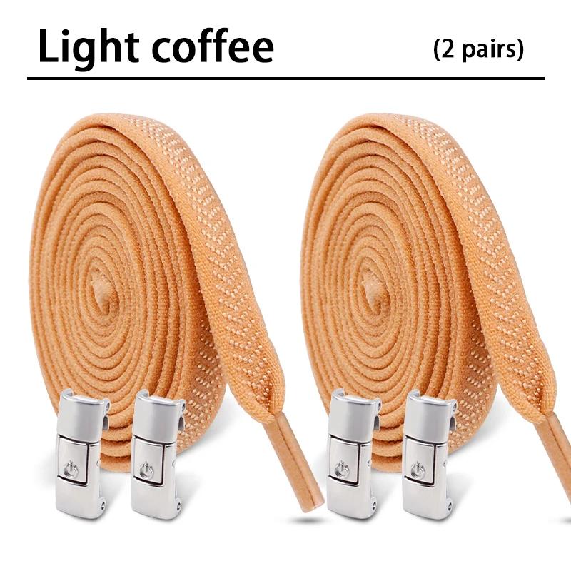 2 Paar 8 MM Breedte Elastische Schoenveters Sneakers Drukknop Veters Zonder Strikken Kinderen Volwassenen Geen Strik Schoenveters voor Schoenen Accessoires