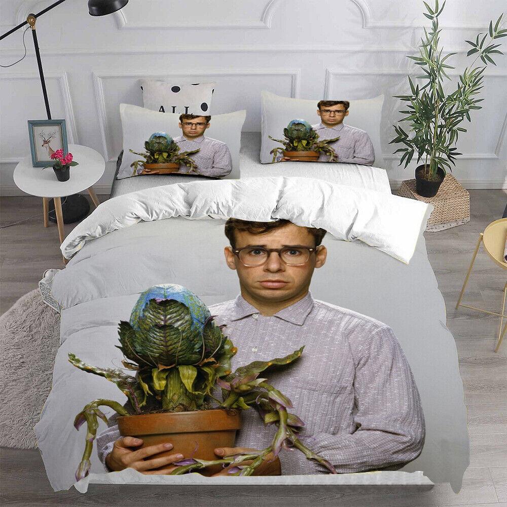 Micul Magazin al Oribilor Plantă Canibală 3D Husă de Plapumă Set de Lenjerie de Pat Față de Pernă Plapumă