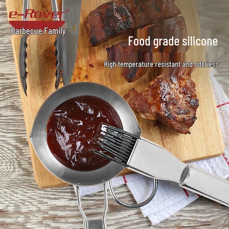 

Silicone Oil Brush with Stainless Steel Bowl Set