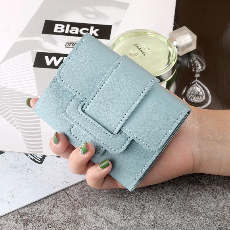 

Women Wallet Colorful Short Female Purse Fashion Credit Card Holder Wallet Case Pu Leather Coin Pursemoney Card Bag