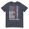United States Air Force American Vintage Usa Flag Patriotic Tshirt