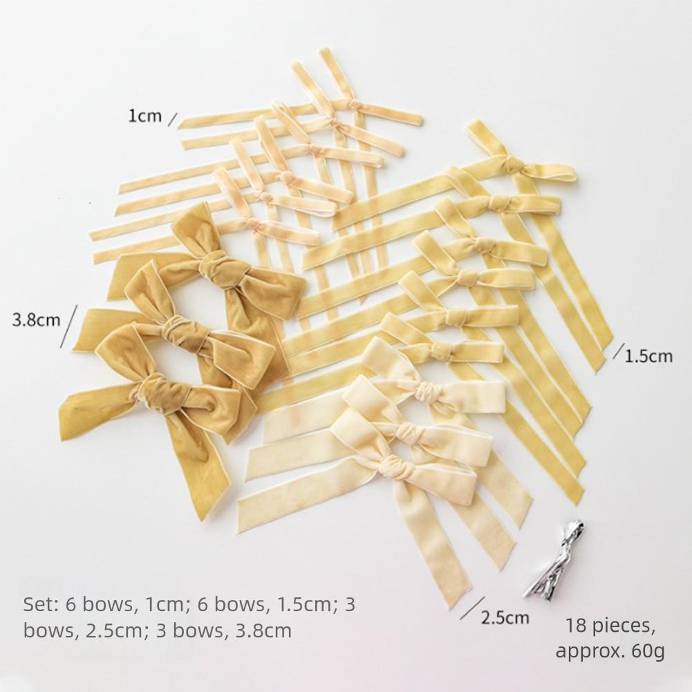 Christmas Decorations Handmade Ornaments Mini Bow Ribbon