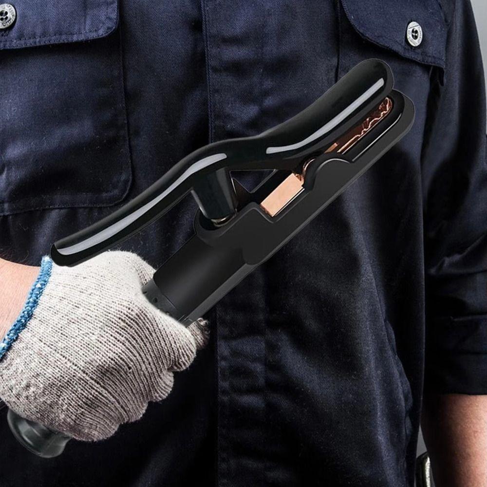 Copper Cable Welding Clamp Heat Resistant Electrode Holder Welding Accessories Industrial Grade