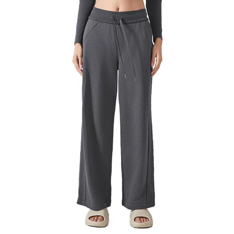 Autumn and winter versatile straight fitness sweatpants commuter drape loose casual yoga trousers women