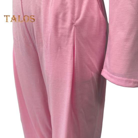 2 Teile/satz Herbst Frühling Frauen Top Hosen Set Lange Ärmel O Neck T-shirt Elastische Taille Hose mit Seite Taschen OL Pendeln Sport Hosenanzug Outfit