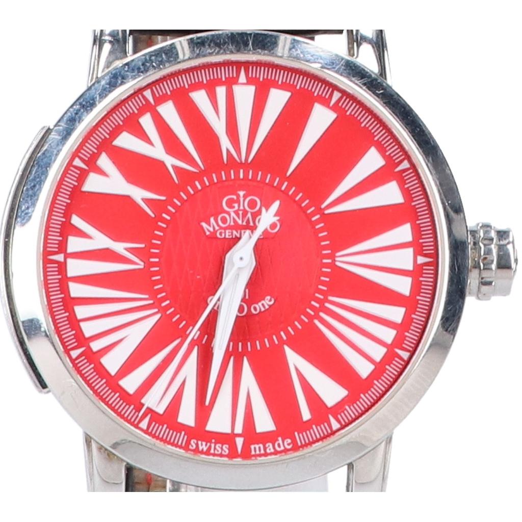 GIO MONACO  101TH One-O-One 500-piece Limited Edition Mechanical Automatic Watches Silver / Red / NavyUsed