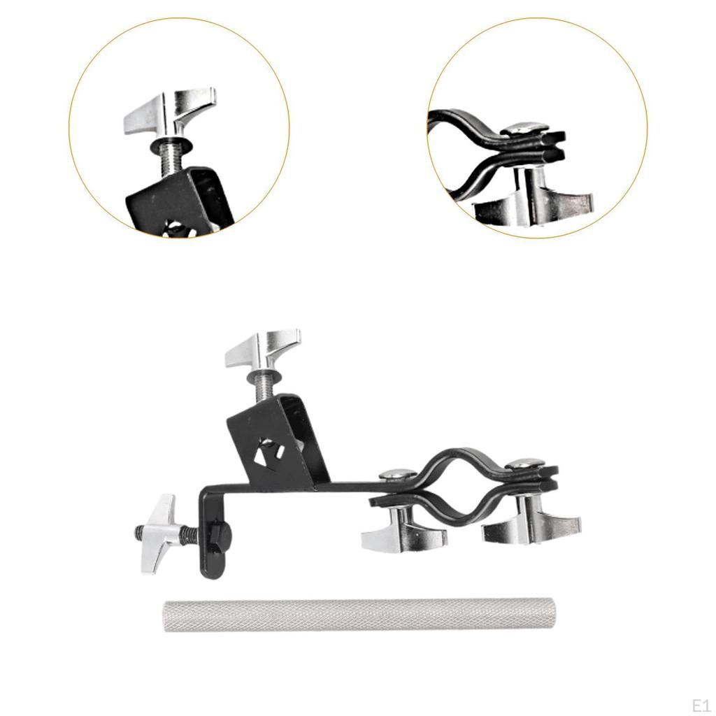 Clemă de suport pentru clopoțel cu tijă Set de tobe Suport de montare Instrument de practică Instrument muzical