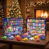 Sammler-Salamander-Spielzeug Axolotl Adventskalender 2026, 3D-gedrucktes bewegliches flexibles Spielzeug, 24 Tage Feiertagsschachteln Weihnachtszählung mit Figuren,