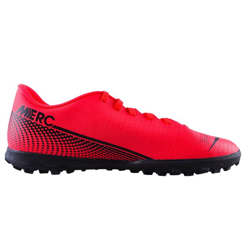 Nike Mercurial Vapor 13 Club Low Top TF Soccer Shoes Unisex Soccer Shoes Red Black AT7999-606