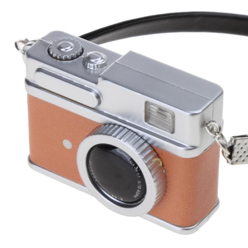 

1:12 Мініатюрна вінтажна камера для лялькового будиночка з ремінцем, модель, підвіска для ключниці, зроби сам, ручна робота, для дітей, дорослих, для вечірки хакі