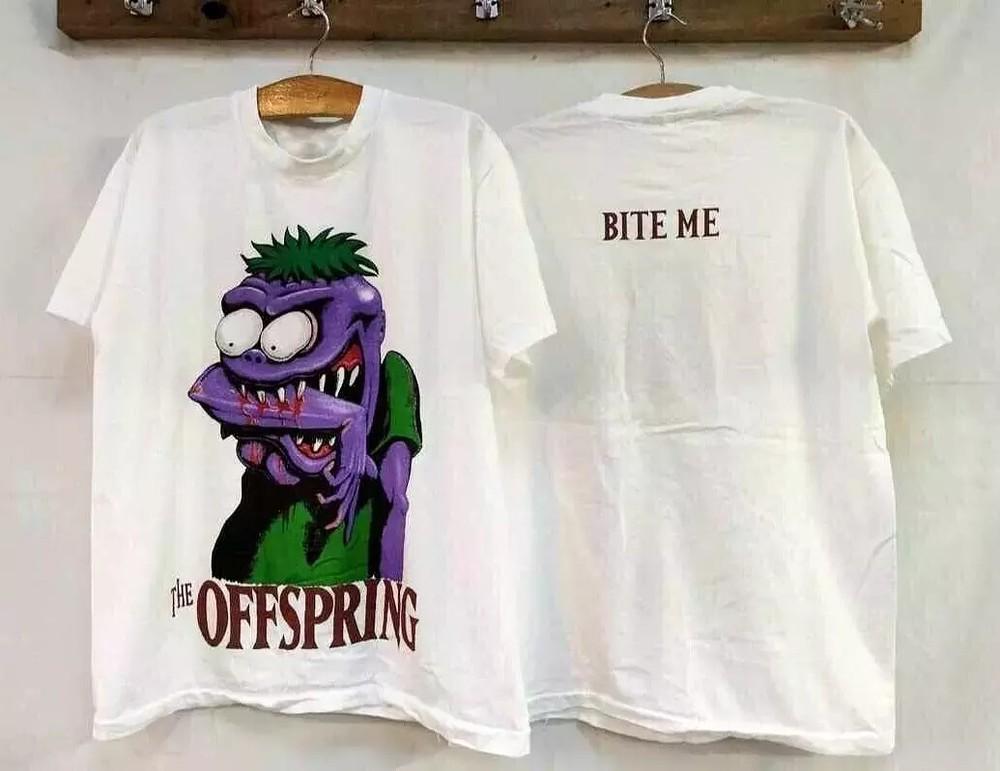 Vintage The Offspring T-Shirt Bite Me Wild Oats Reprint Americana.webp Unisex T-Shirt S