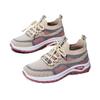 Women's Lightweight and Breathable White Sports Shoes - Comfortable Low Cut Lace Up Casual Walking Shoes, Outdoor Travel Shoes