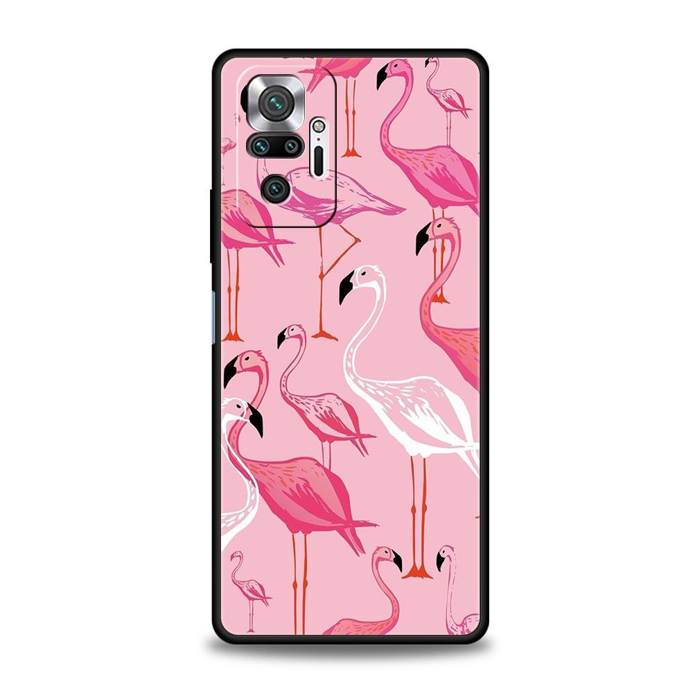 Rosa Roter Flamingo Für Xiaomi Redmi Note 12 Handyhülle 10C 10 11 9 8 Pro Plus 9S 7 8T 9T 9A 8A 9C K50 K40 Gaming Silikonhülle