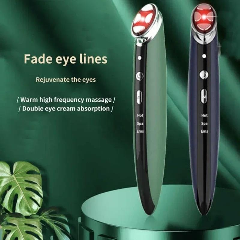 New Electric Eye Massager Eye Skin Lift Anti Wrinkle Vibration Hot Massage Relax RF Eyes Photo Therapy Instrument Skin Care Tool