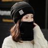Hat Women's Winter Korean Edition Leisure Cycling Warm Anti Cold Ear Protection Women's Neck Knitted Hat Autumn and Winter