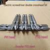 Pointed PH1/PH3 Magnetic Double-Ended Phillips Bit, High Hardness, S2 Alloy Steel Electric Screwdriver.
