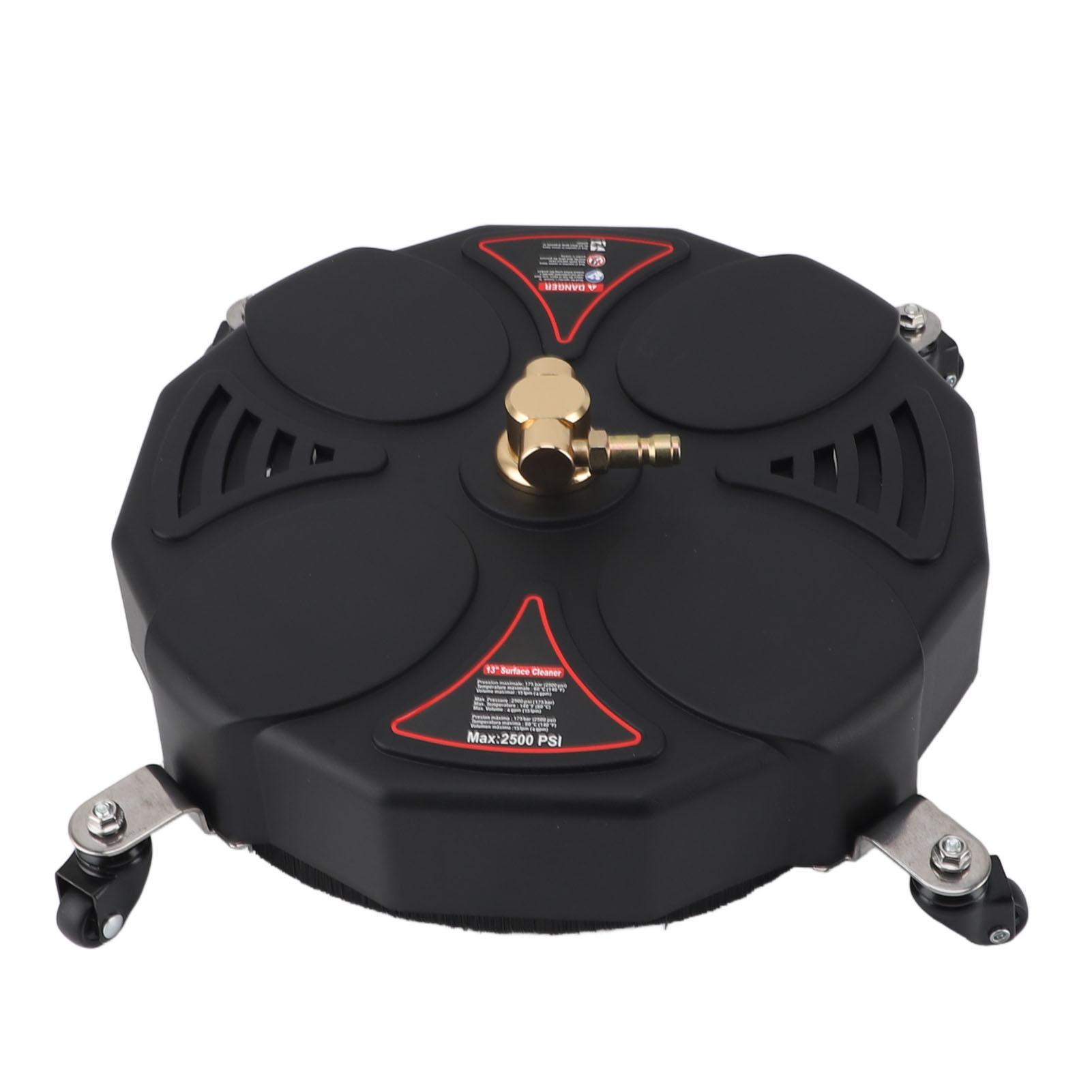 13 Inch Pressure Washer   Cleaner, with 4 Wheels, Quick Connector, Power Washer Attachment, Pressure Undercarriage Cleaner
