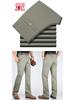 Men's High Waist Tencel Ice Silk Cotton Pants: Spring/Summer Casual, Straight-Leg, Non-Iron, Loose Fit.