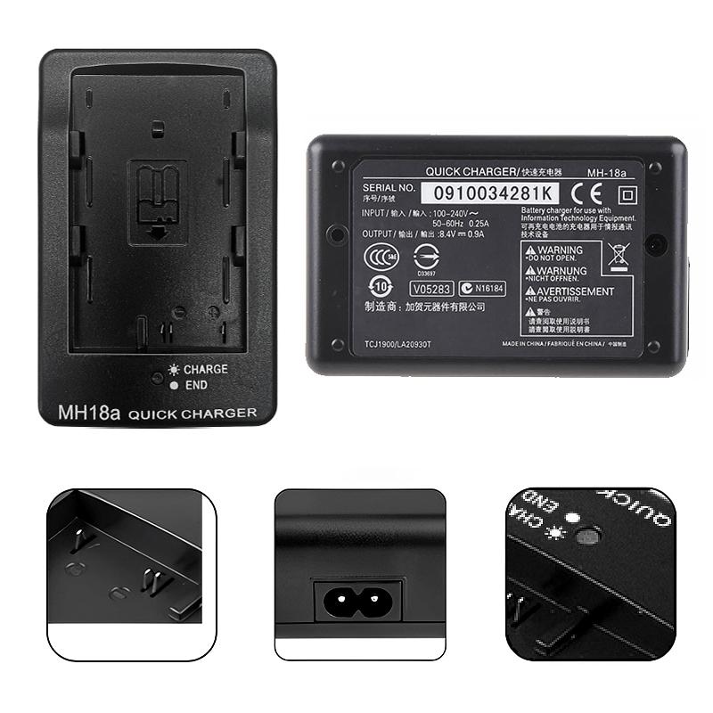 MH-18 MH18A Battery Charger for Nikon EN-EL3E D50 D70 D100 D80 D200 D90 D300 EN-EL3E EL3A EL3E D100SLR D700 D70S MH-18A