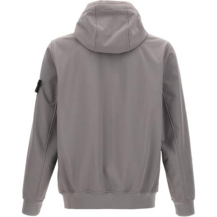 STONE ISLAND FW24 Serie Soft-Shell Toppa Antivento Impermeabile Traspirante con Cappuccio Zip Manica Lunga Giacca Autunno Inverno Giacca Unisex 8115Q0322-V0060
