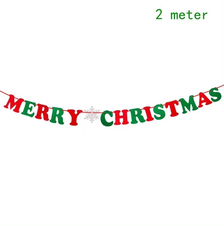 Christmas Banner Garland Merry Christmas Decorations For Home 2026 Christmas Ornaments Xmas Navidad Noel Gifts New Year 2026