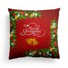 Christmas Cartoon Print Pattern Cushion Cover Home Living Room Sofa Decoration Square Polyester Throw Pillow Cover 45x45cm