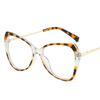 Butterfly Shape Women Glasses European American Stylish Female Glasses Frame Blue Light Blocking Decorative Glasses