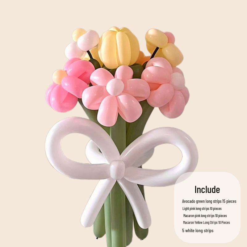 DIY Lily & Sunflower Balloon Kit: Wind Chime & Daisy Weaving