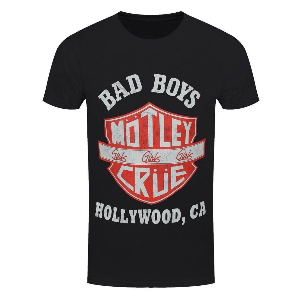 

Motley Crue T-Shirt Bad Boys Rock Band Official Black New 4XL
