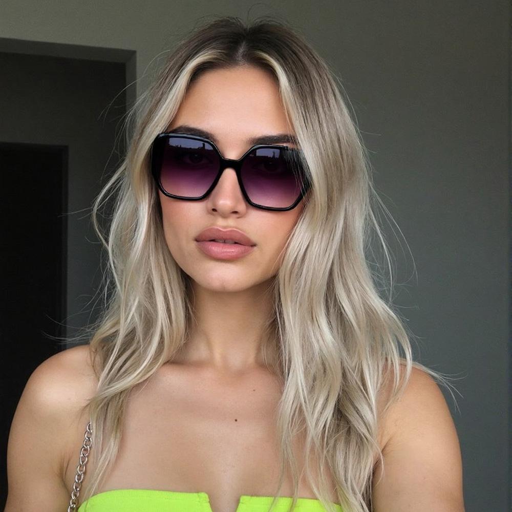 New In Sunglasses Decorative Details Geometric Sunglasses Modern Retro Design Unique Lines Fashionable Frame Sun Glasses