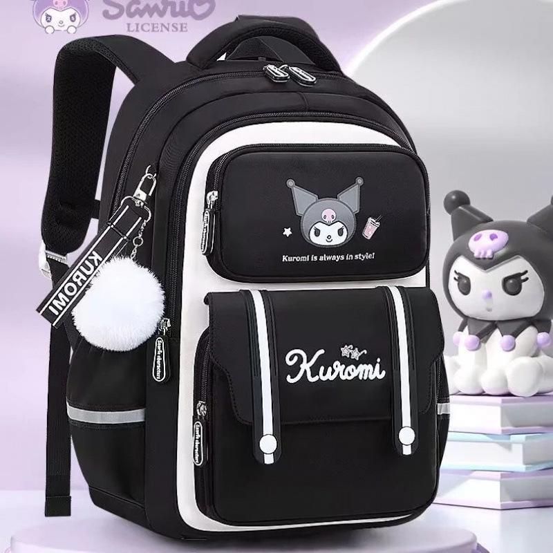 Kuromi Backpack for Elementary Girls: Grades 1-6, Spine Support & Lightweight Design