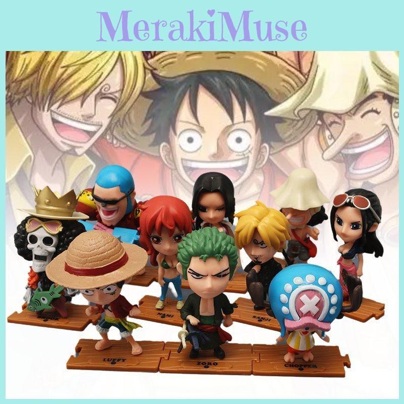 Piece One 10pcs Role Pvc Toy Model Desktop Decoration Children Gift Christmas